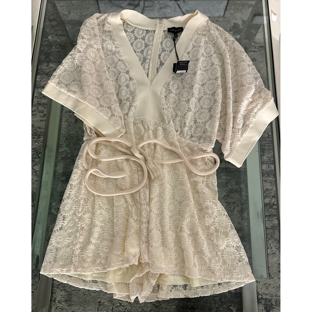 Nwt The Sang Cream Short Romper 1x